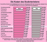 Grafik: Was ein Studium kostet